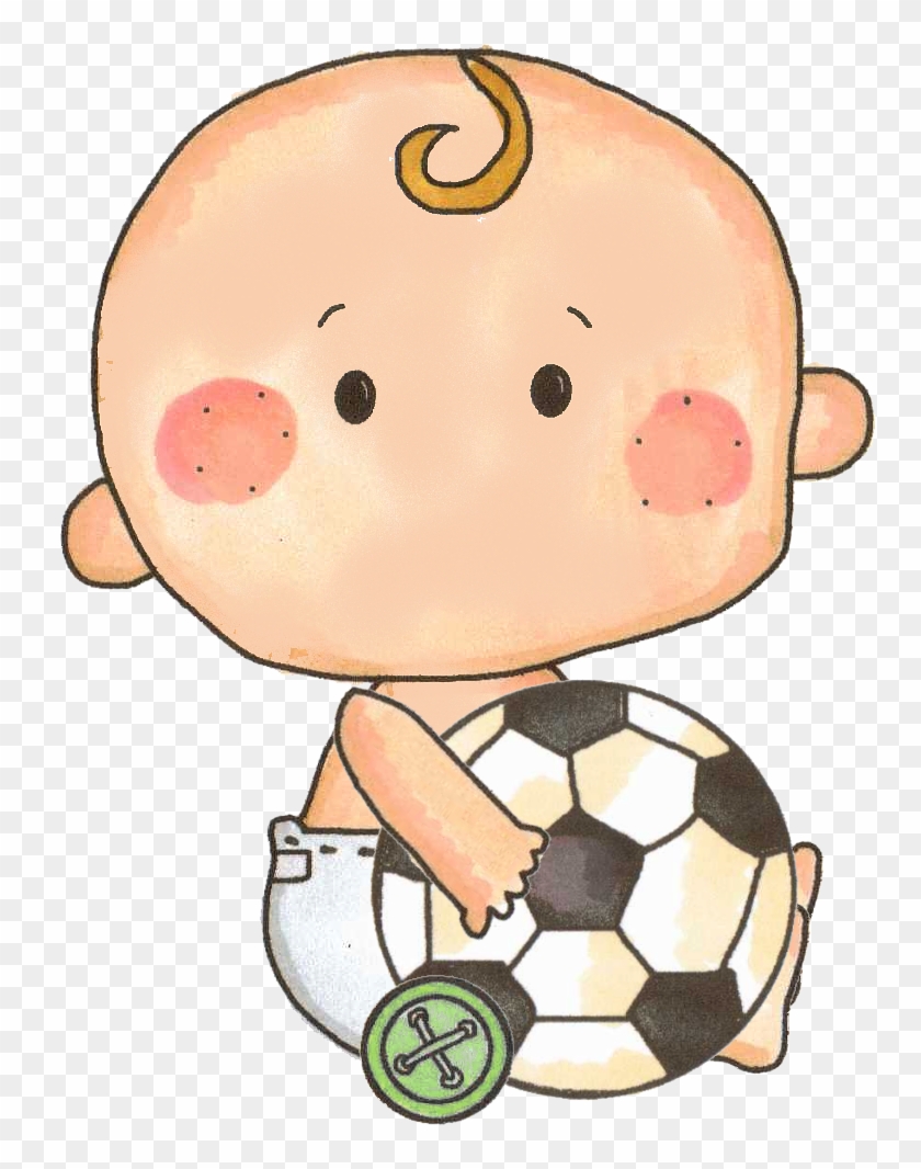 B *✿* De Minus - Baby With Soccer Ball Clip Art #369043