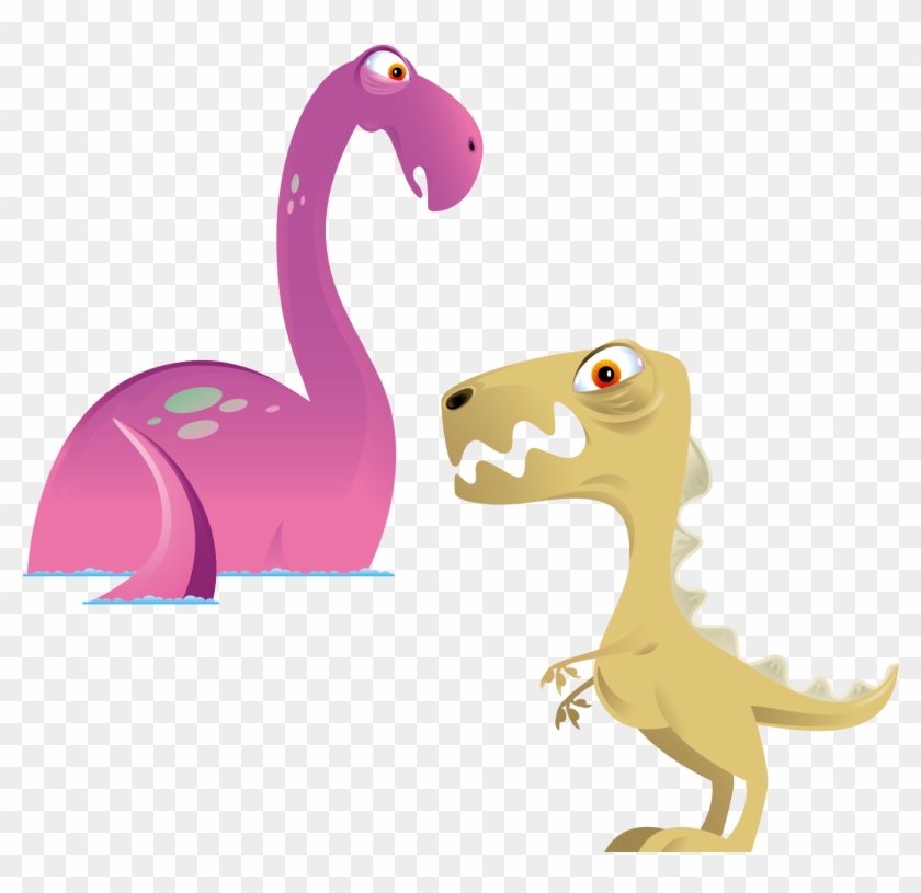 Dinosaur Cartoon Euclidean Vector Illustration - Dinosaur Cartoon Euclidean Vector Illustration #369096