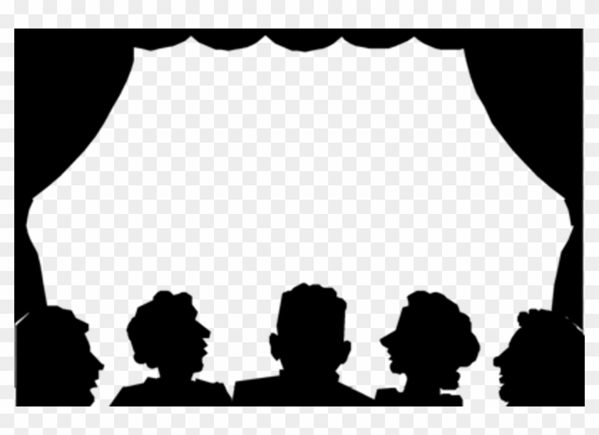 Actor Clipart Theatre Audience Pencil And In Color - Theatre Audience Silhouette Png #369111