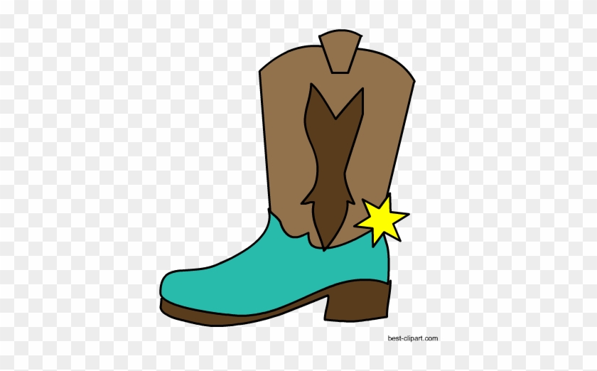 Cowboy Shoe Clip Art Image - Cowboy #369141