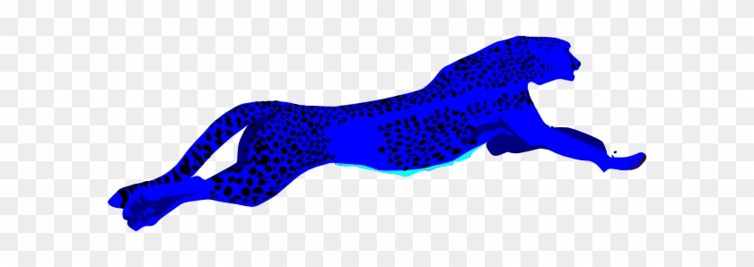 Cheetah Clipart Blue - Cheetah Clip Art #369274