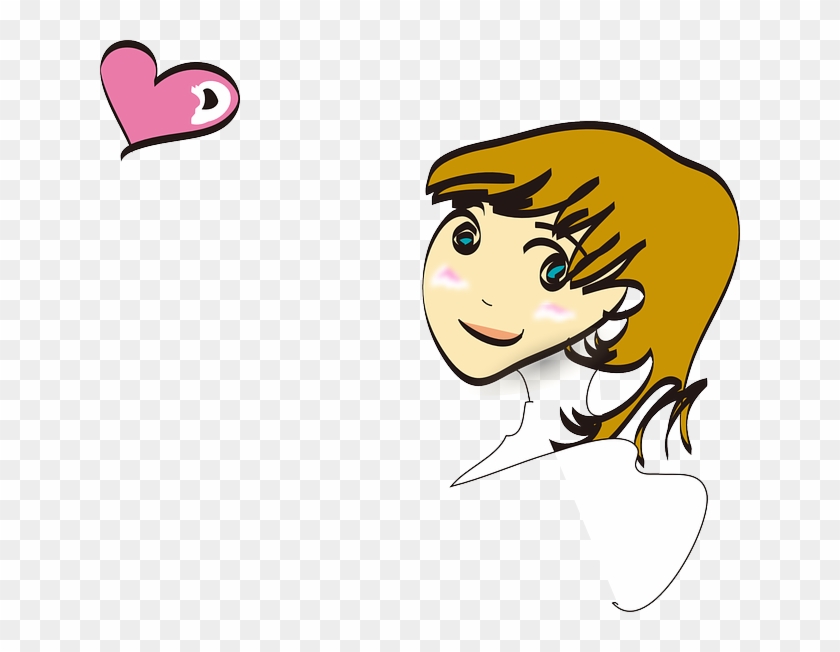 Amorous, Amatory, Cute, Face, Girl, Love - Baby Girl Clip Art #369289