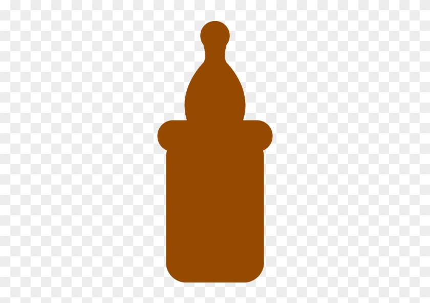 Brown Baby Bottle Icon - Water Bottle #369308