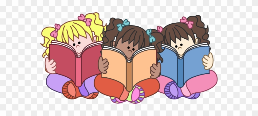 Kids Reading Clipart Of Children Reading Books Collection - Reading Books Clip Art Png #369424