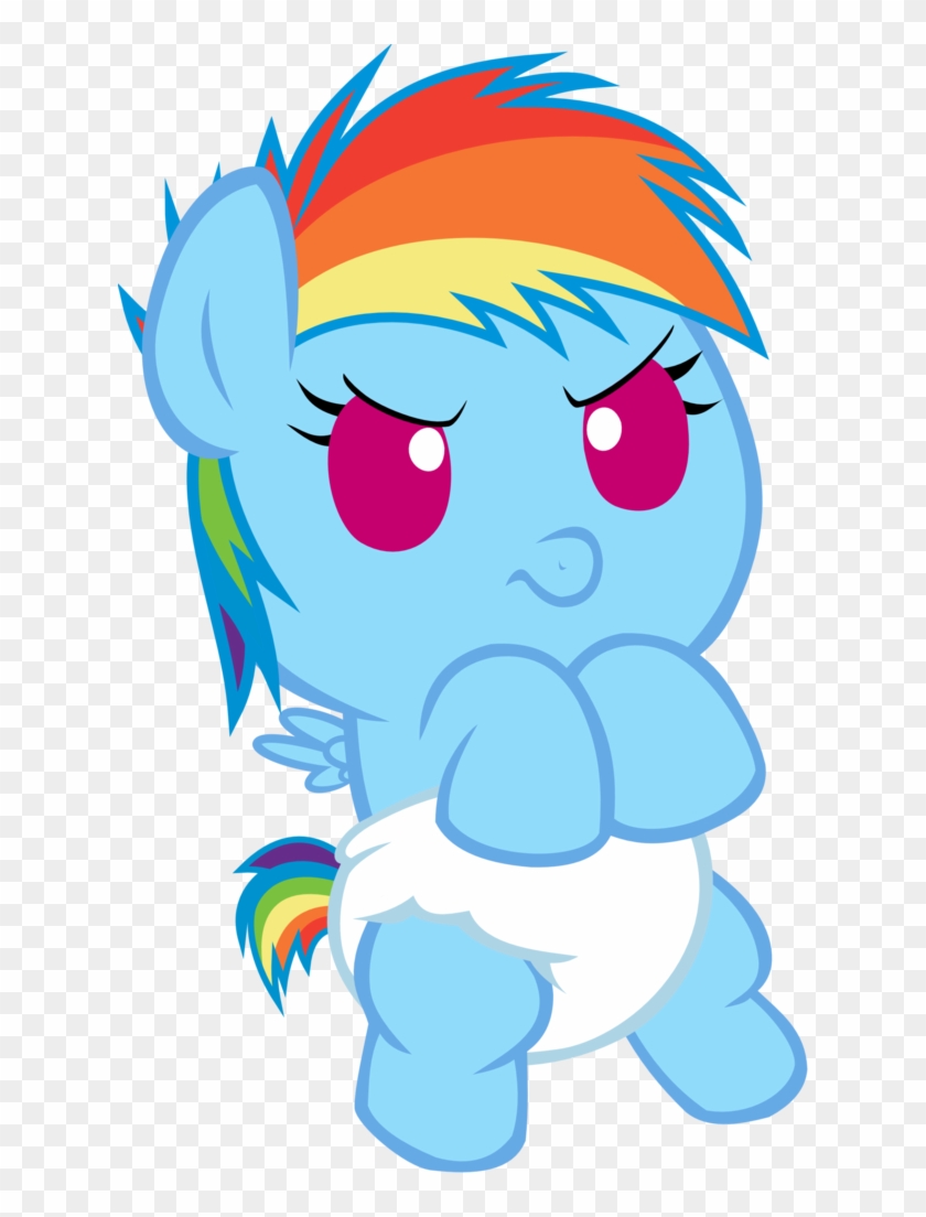 Megarainbowdash2000, Baby, Baby Dash, Baby Pony, Diaper, - My Little Pony Rainbow Dash Baby #369778