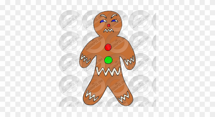 Mad Gingerbread Man Picture - Illustration #369826