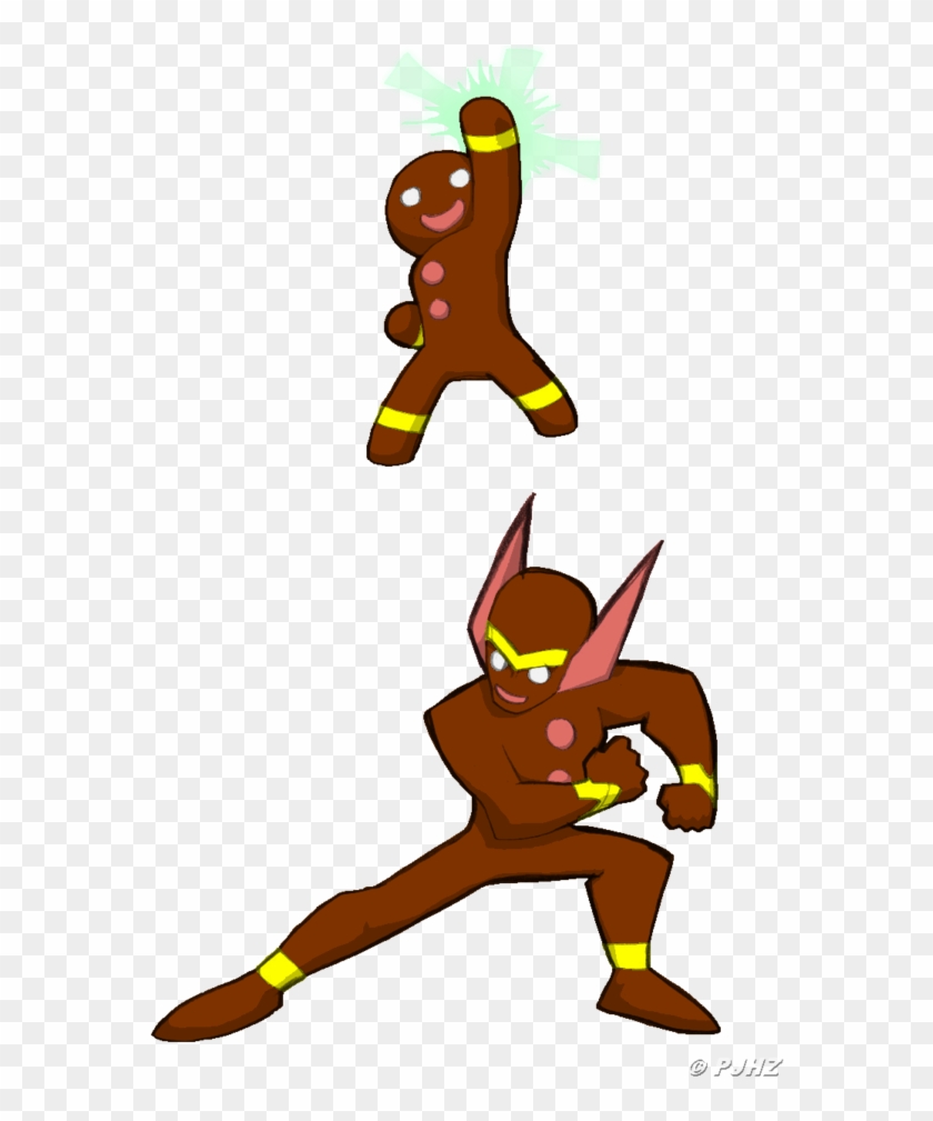 The Gingerbread Man By Projecthazoid On Clipart Library - Gingerbread Man Superhero #369829