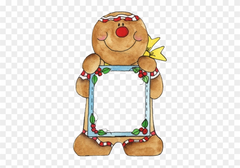 Gingerbread Man Frame - Gingerbread House Borders Clip Art #369838
