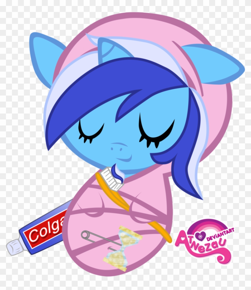 Newborn Colgate Asleep By Atnezau - My Little Pony Friendship Is Magic Newborn #369881