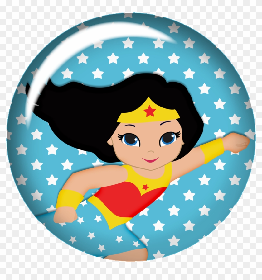 Wonderwoman Baby Clipart - Toppers Mujer Maravilla #369944