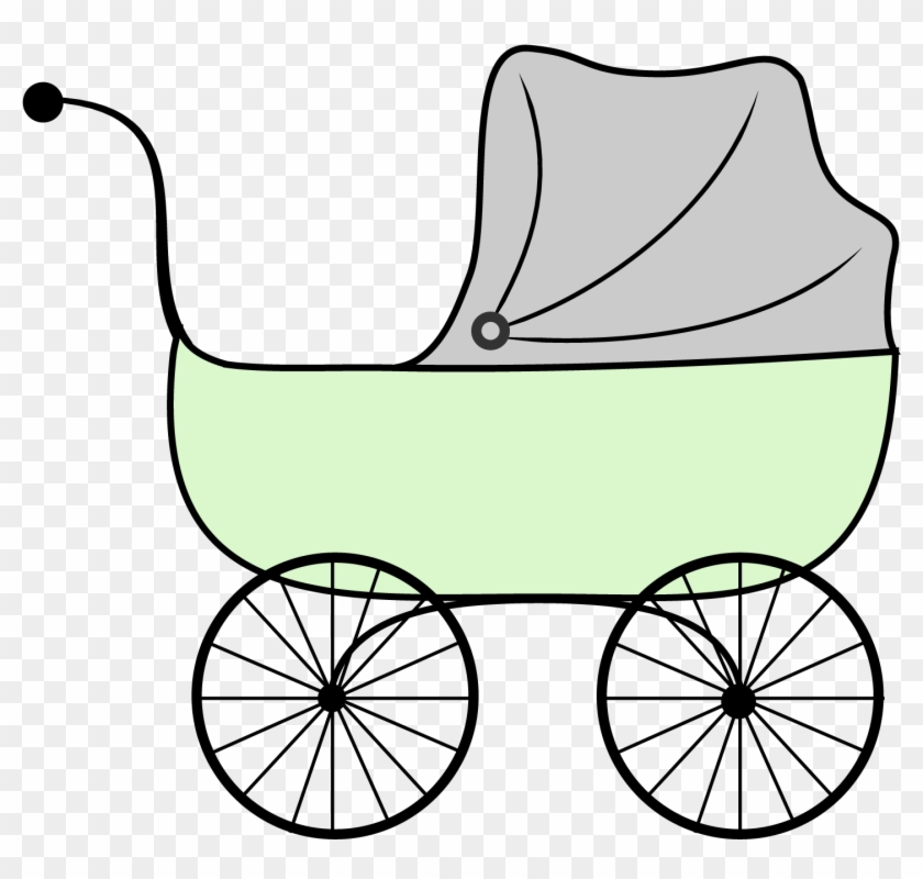 Baby Shower Printables Vintage Stroller Clipart - Transparent Baby Cart #370066