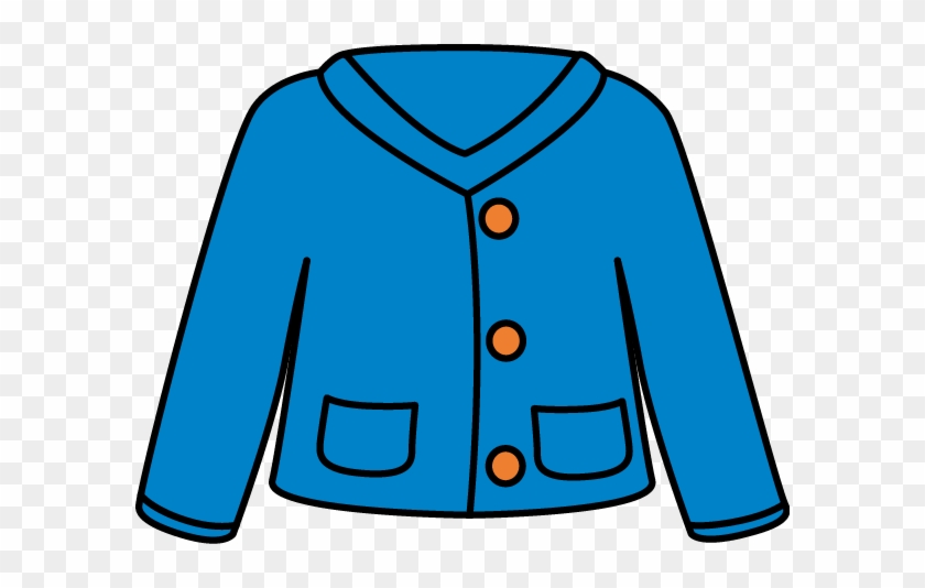 Blue Cardigan - Blue Jacket Clip Art #370068