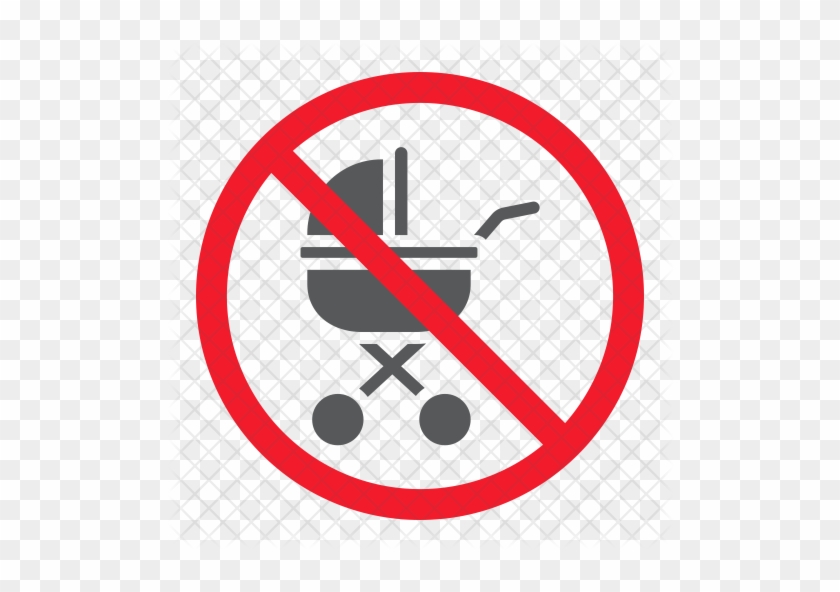 No Baby Carriage Icon - Do Not Play Football #370133