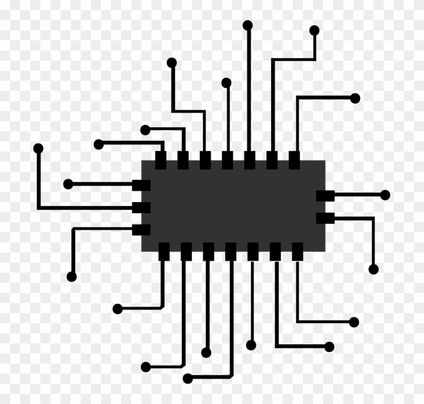 Chip Png Clipart - Integrated Circuit Icon Png #370275
