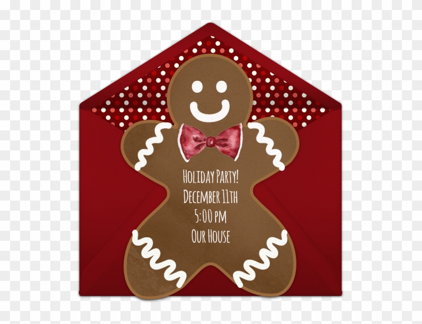 We Love This "gingerbread Man" Invitation That You - Wine Because No Great Story Ever Started #370289