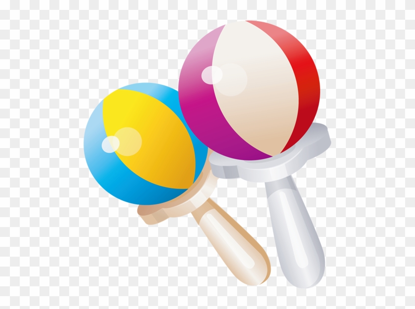 Baby Rattle Toy Clip Art - Baby Rattle Toy Clip Art #370338