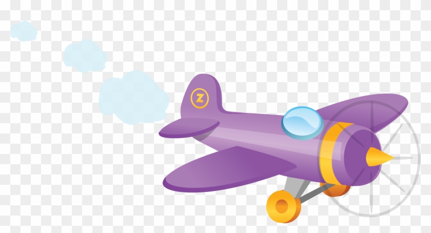 Cartoon Propeller Plane Png Clipart - Avion Dessin Couleur Transparent #370458