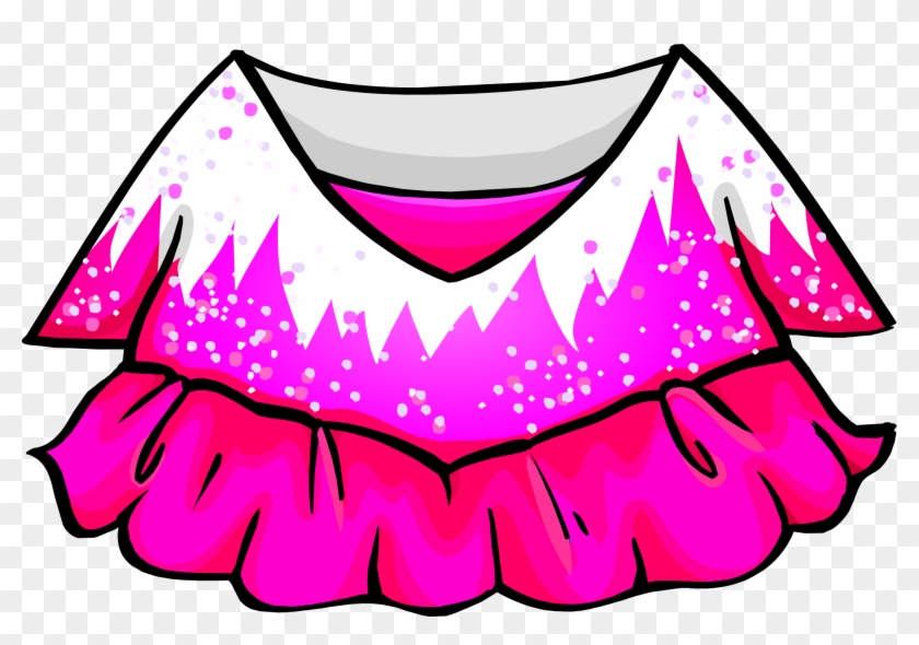Pink Figure Skating Dress - Club Penguin Pink Dress #370484