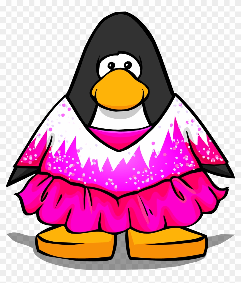 Pink Figure Skating Dress Pc - Club Penguin Vuvuzela #370487