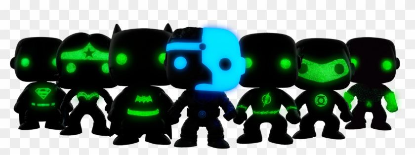 Justice League Glowing Silhouette Pop Vinyl Bundle - Justice League #370506