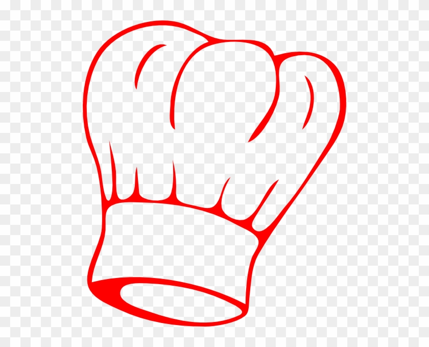 Chef Hat Red Clip Art - Chef Hat Black And White #370539