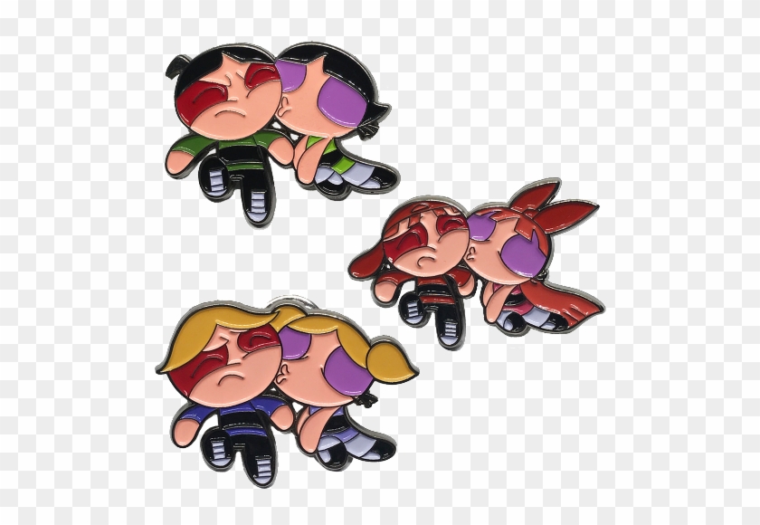 Powerpuff Girls X Rowdy Ruff Boys Enamel Pins - Powerpuff Girls And Rowdyruff Boys #370590