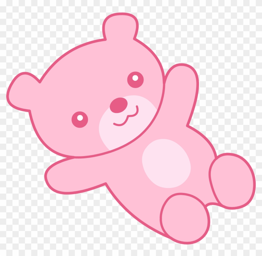 Pink Clip Art - Pink Teddy Bear Clipart #370657