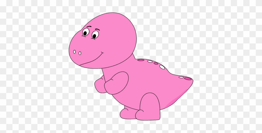 Pink Baby Dinosaur - Dinosaur Clip Art Pink #370665