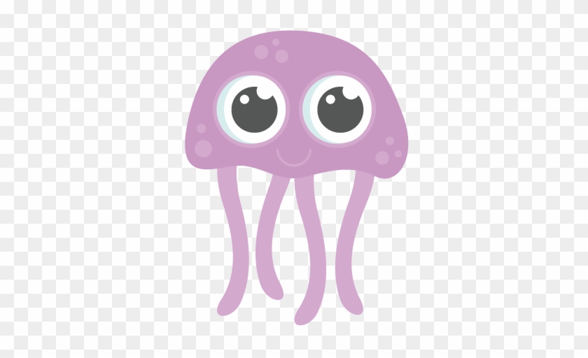 Jellyfish Clipart Transparent - Cute Clipart Jellyfish #370683