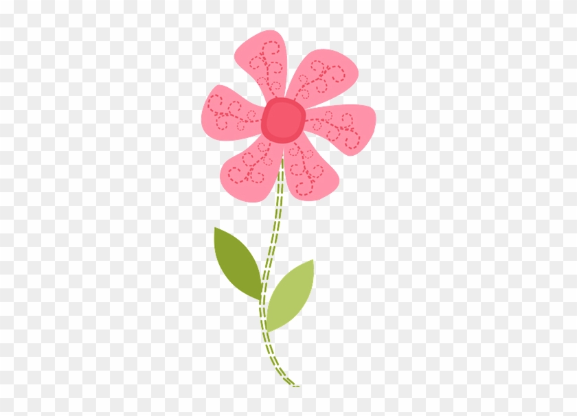 Pink Flower Clip Art - Minus Flor #370771