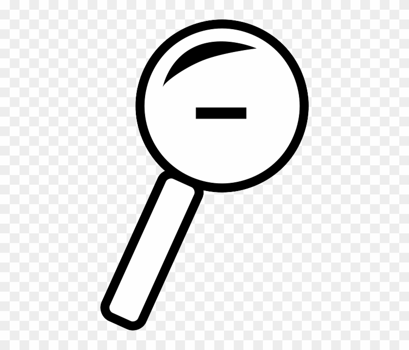 Zoom Icon, Glass, Mag, Magnifying, Lens, Tools, Out, - Magnifying Glass Clipart #370803