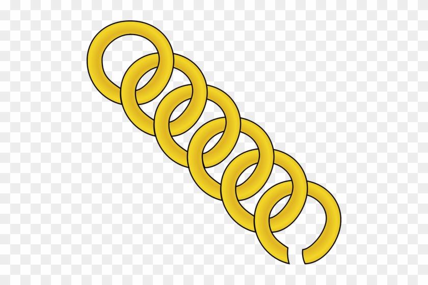 Vector Graphics Of Golden Chain - Vektor Rantai Emas #370812