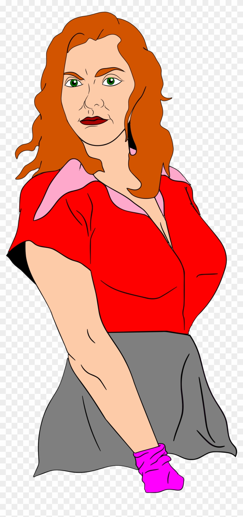 Big Image - Strong Woman Clipart #370887