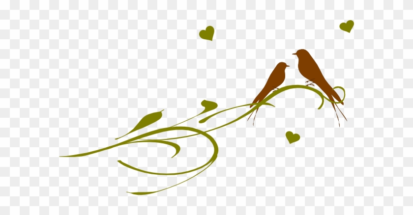 Love Birds Svg Clip Arts 600 X 394 Px - Png Vector Love Flowers #370891