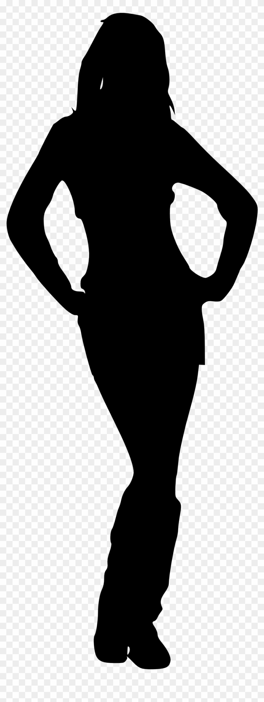 Free Download - Black Outline Of A Woman #370900