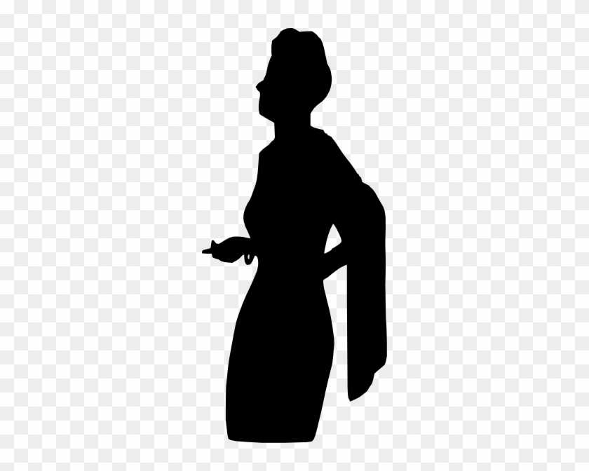 Old Woman Silhouette Png #370949