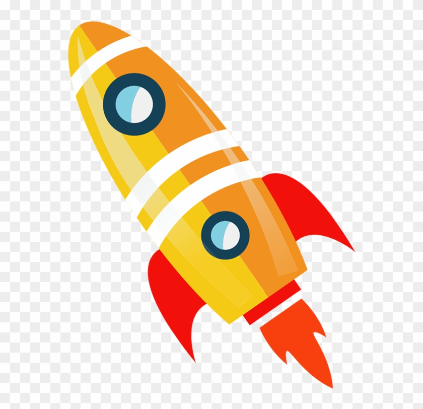 Flight Rocket Launch - จรวด การ์ตูน Png #370962