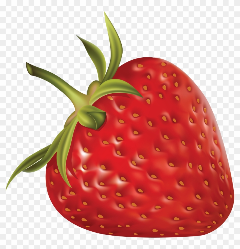 Drawn Strawberry Transparent Background - One Strawberry Png #371005