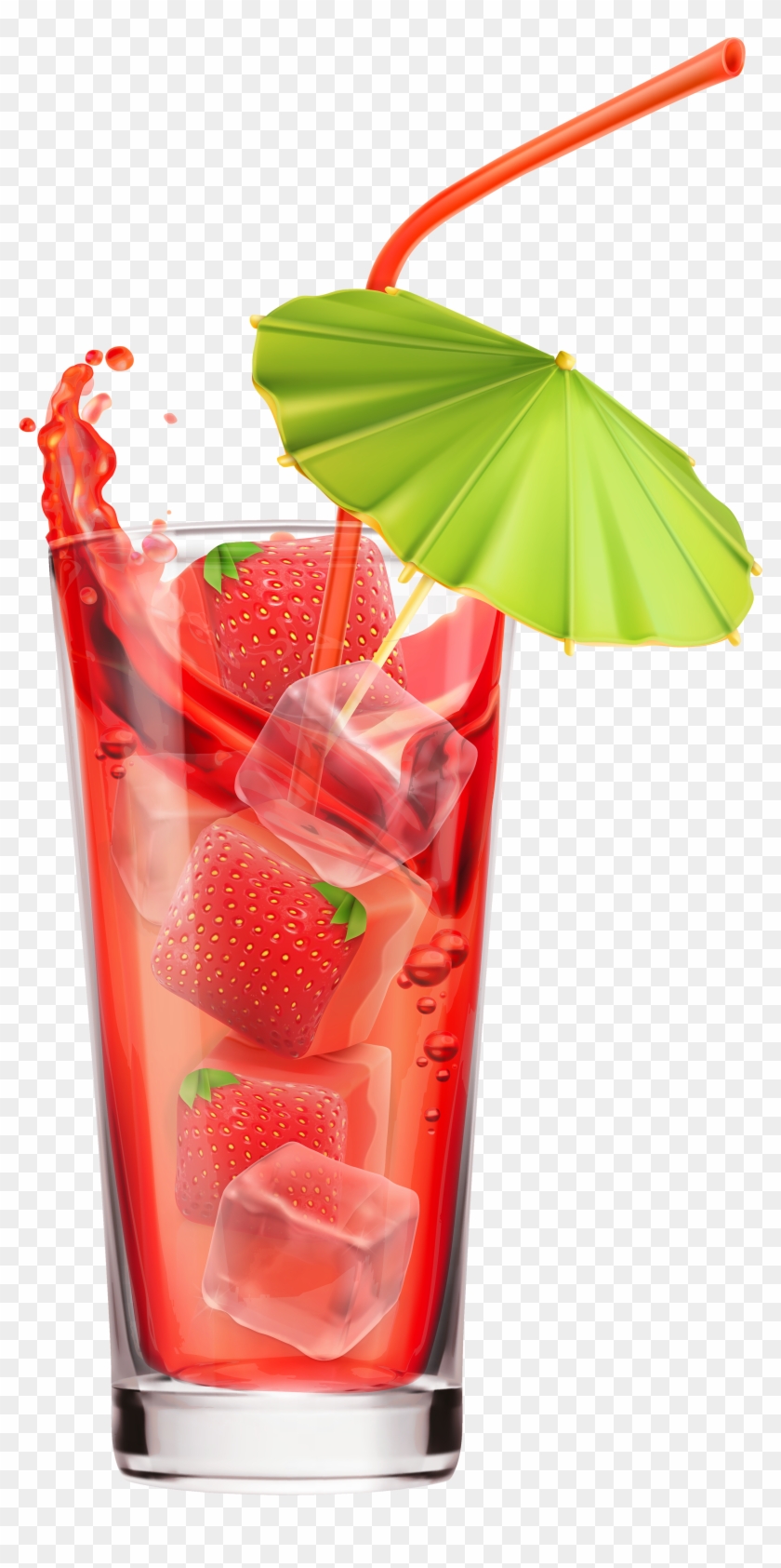 Fabulous Strawberry Clipart Strawberry Juice With Clipart - Cocktail Png #371107
