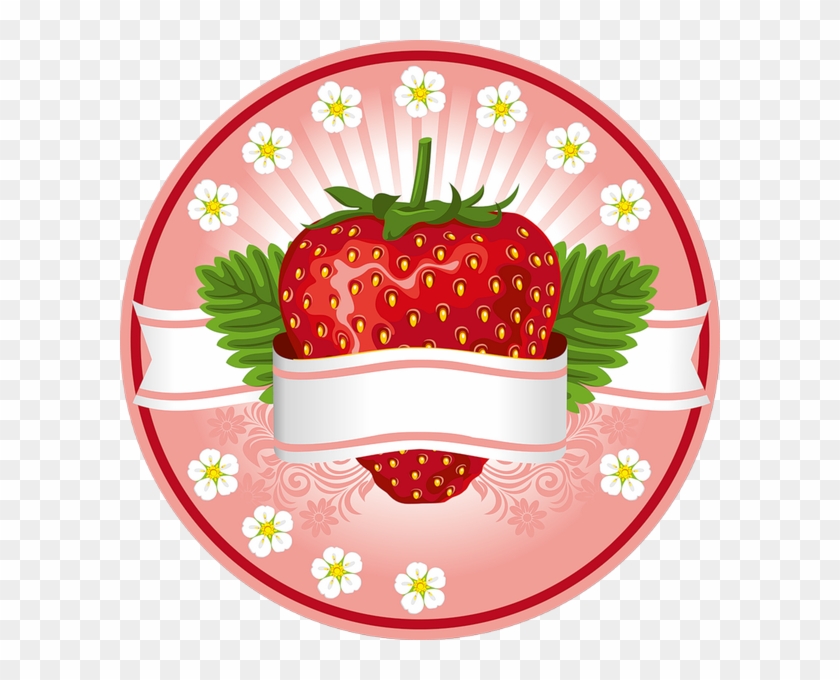 Fraise Png - Strawberry Clipart - Erdbeere - Fragola - Label Vector #371115
