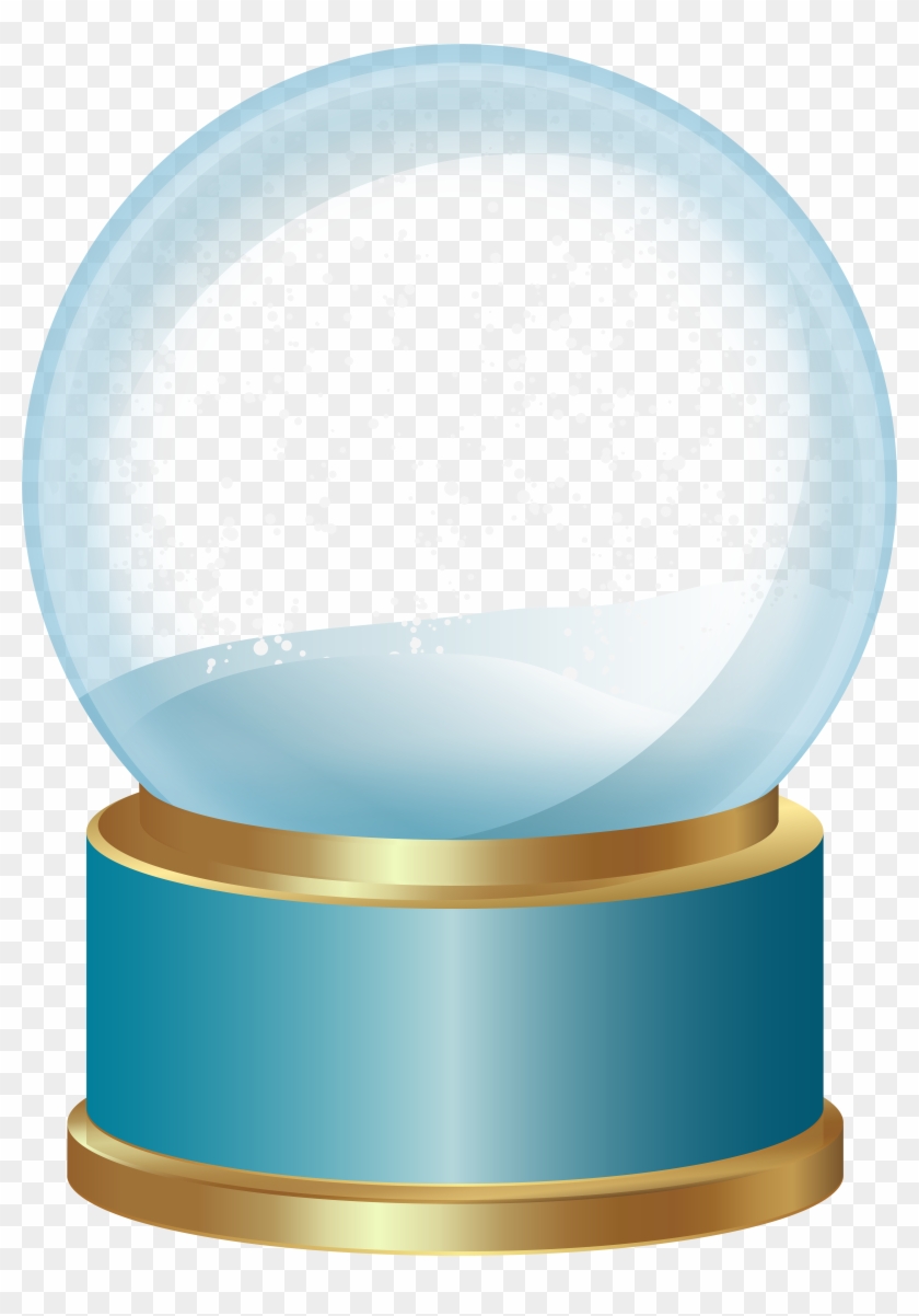 Empty Snow Globe Blue Png Clip Art - Clip Art #371132