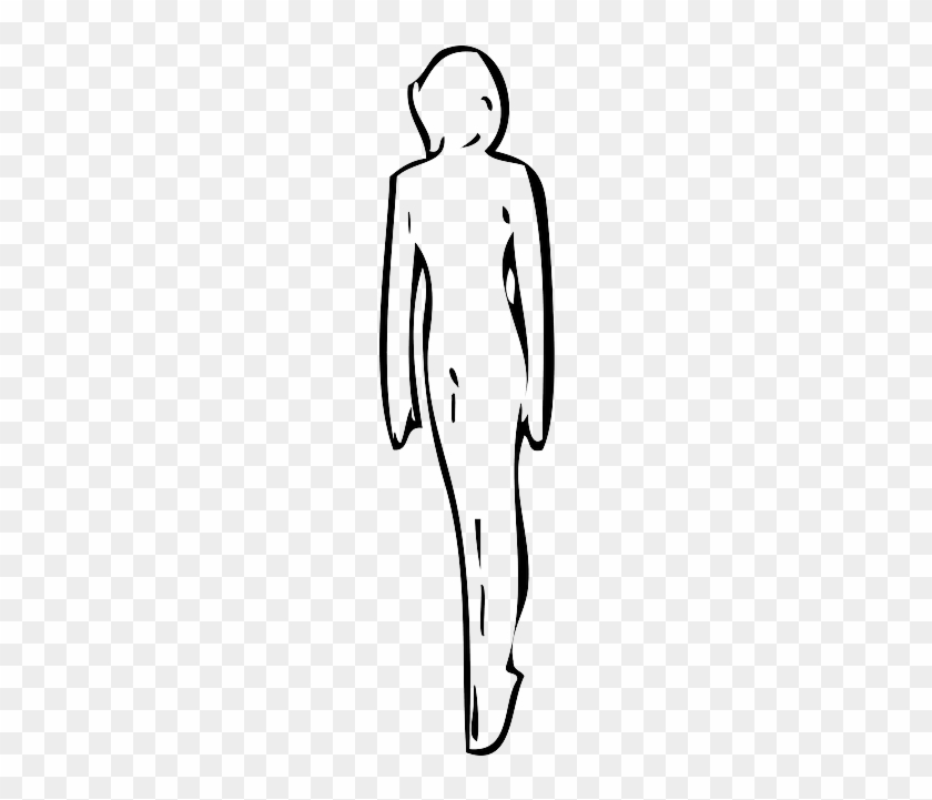Outline, People, Lady, Silhouette, Woman, Figure, White - Woman #371142