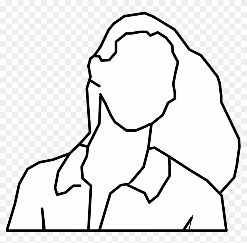 Open - Woman Head Outline Silhouette #371150