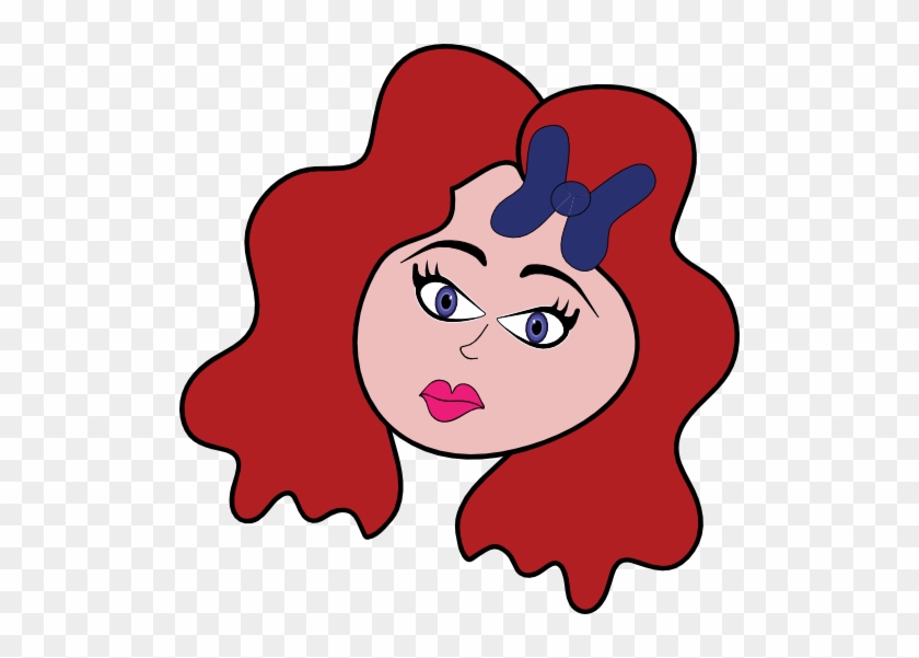Pretty Woman Red Hair Clipart - Auburn Hair Clipart #371177