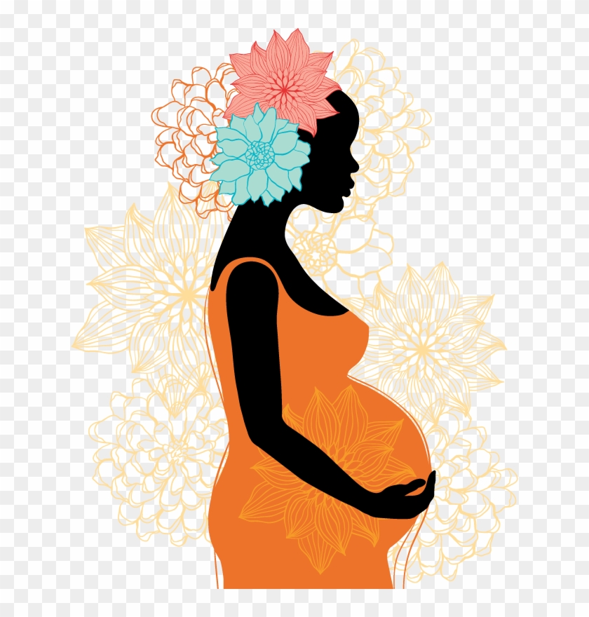 Pregnancy Woman Silhouette Clip Art - Pregnant Silhouette #371190