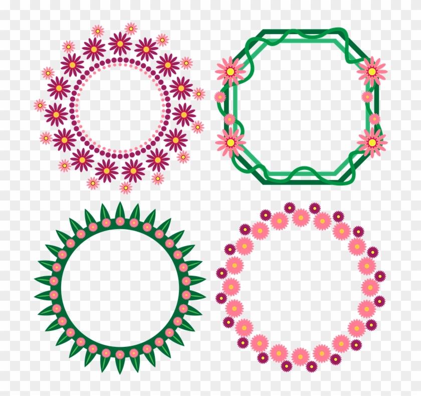 Colorful Snowflake Cliparts 24, - Vector Graphics #371219