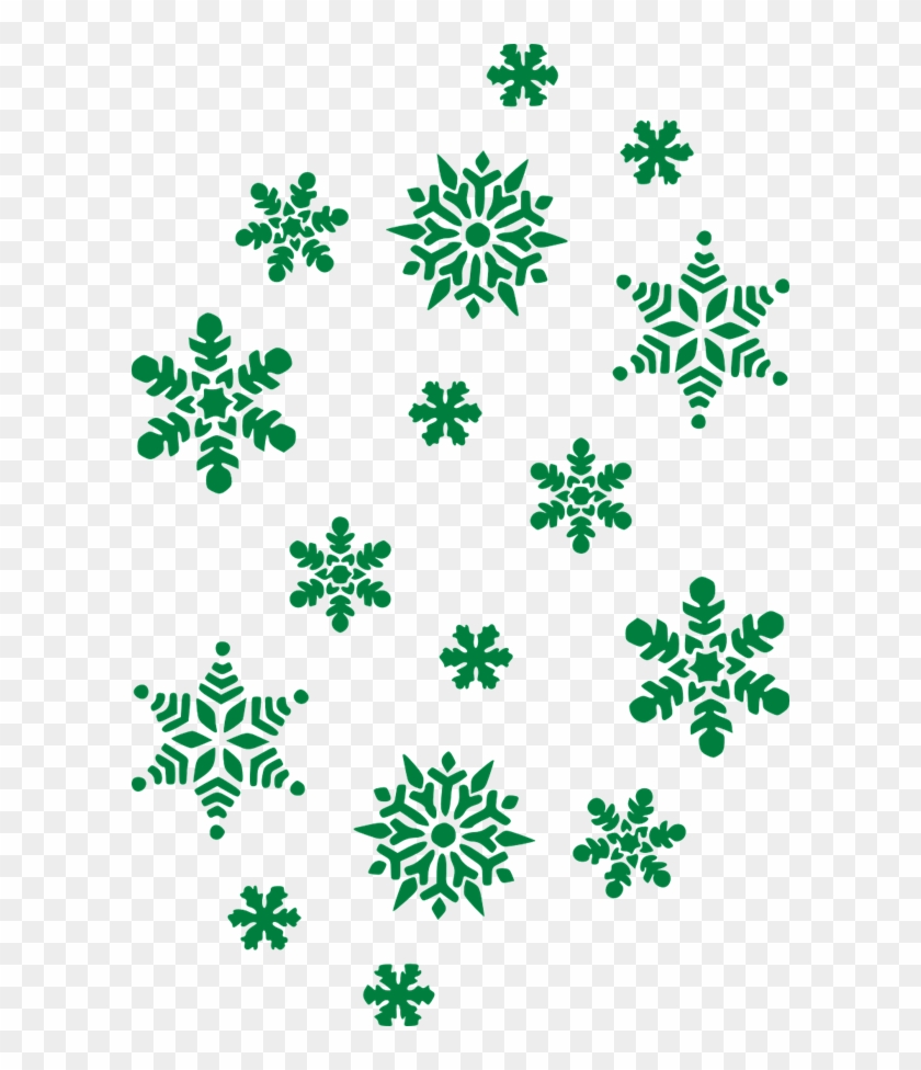 Free To Use & Public Domain Snowflakes Clip Art - Green Snowflake Clipart #371236