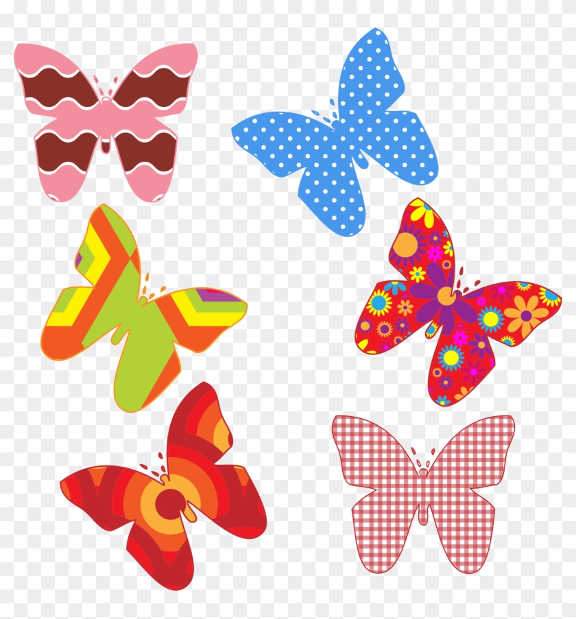 Clipart - Set Of Butterflies Clipart #371263