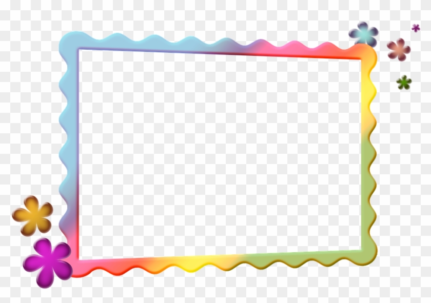 Snowflake Frame Cliparts 10, - Colorful Frame #371266