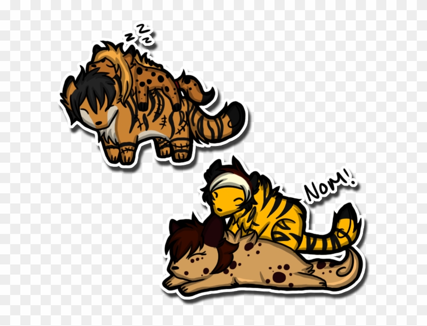 Tiger And Hyena By Themunchbot - Tiger And Hyena By Themunchbot #371344